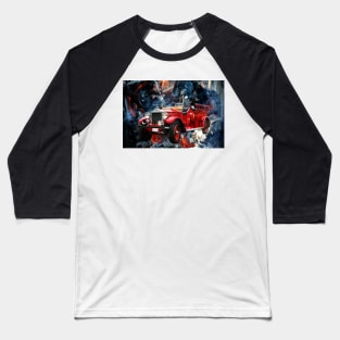 Vintage Fire Engine Baseball T-Shirt